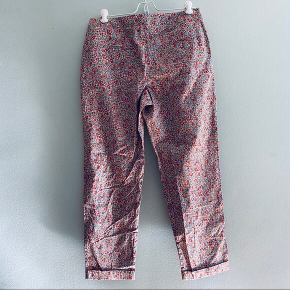 Vintage Jack Henry red floral clam digger pants - Picture 3 of 10